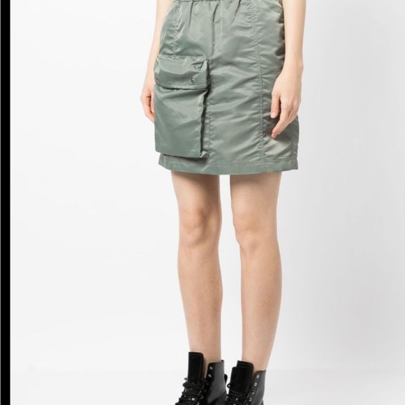 Studio Tomboy X Nylon Cargo Mini Skirt High Rise Drawstring Waist NWT Size XS - Picture 2 of 15